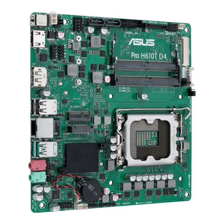 ASUS PRO H610T Intel H610 LGA 1700 DDR4 Mini ITX Motherboard