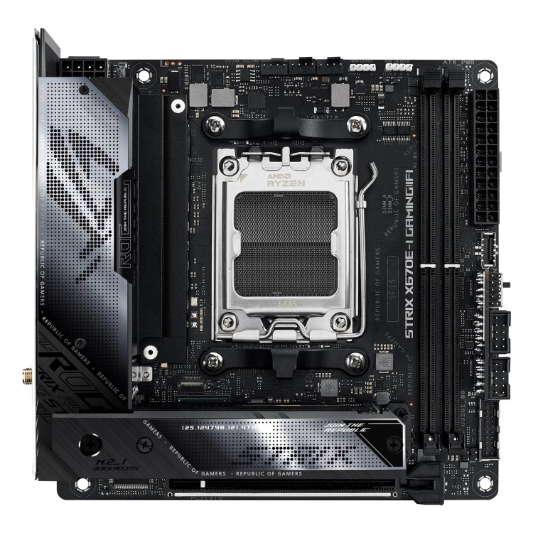 ASUS ROG STRIX X670E-I AMD X670 AM5 DDR5 with Wi-Fi Mini ITX Motherboard