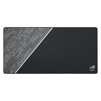 ROG Sheath BLK Extended gaming mouse pad with soft cloth design, Durable anti-fray stiching and Non-slip ROG red rubber base