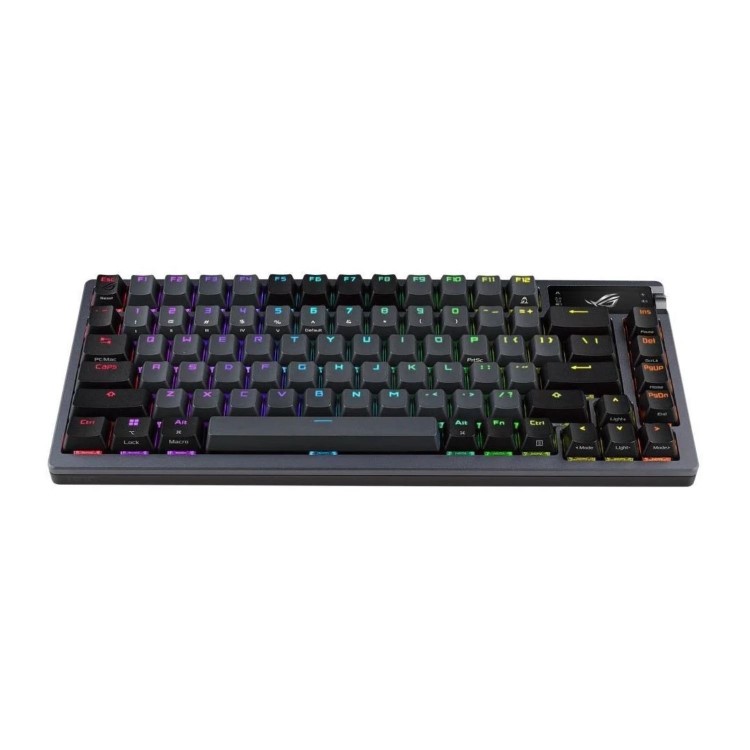 ASUS ROG Azoth 75 Wireless DIY Custom Gaming Keyboard, OLED display, Gasket-Mount, Three-Layer Dampening, Hot-Swappable Pre-lubed ROG