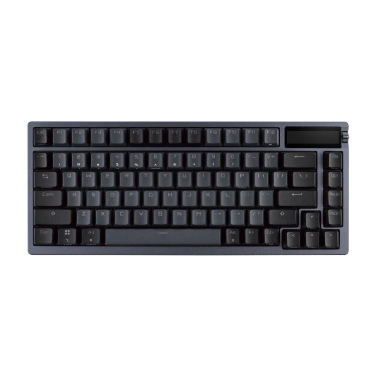 ASUS ROG Azoth 75 Wireless DIY Custom Gaming Keyboard, OLED display, Gasket-Mount, Three-Layer Dampening, Hot-Swappable Pre-lubed ROG