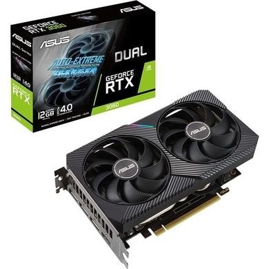 Asus NVIDIA Dual GeForce RTX 3060 V2 12G 1867MHz GDDR6 OC Graphics Card