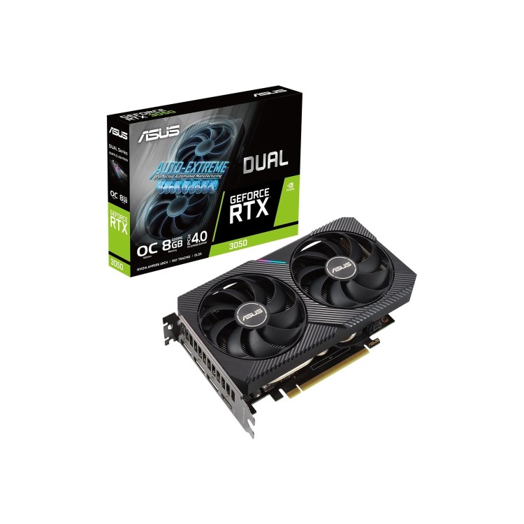 Asus NVIDIA Dual GeForce RTX 3050 8GB 1852MHz GDDR6 OC Graphics Card