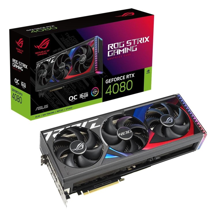 Asus NVIDIA ROG Strix GeForce RTX 4080 16GB 2655MHz GDDR6X OC Graphics Card