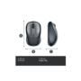 Logitech M235 Wireless Mouse Grey