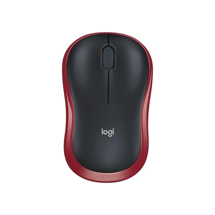 Logitech M185 Compact Wireless Mouse Red
