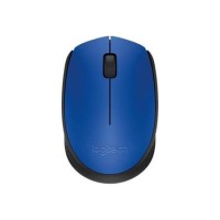 Logitech M171 - Mouse - wireless - 2.4 GHz - USB wireless receiver - black blue