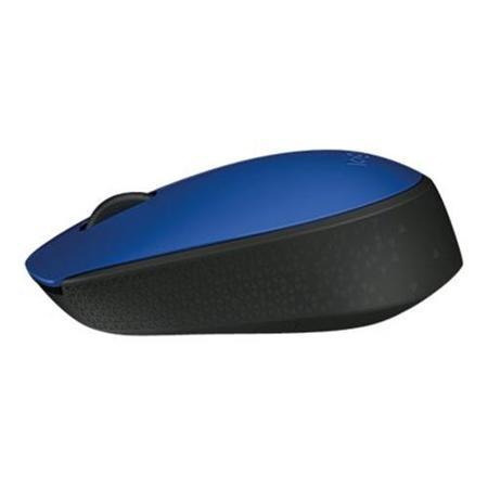 Logitech M171 - Mouse - wireless - 2.4 GHz - USB wireless receiver - black blue
