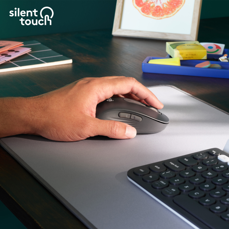 Logitech Signature M650 Wireless Optical Left Handed Mouse Grey