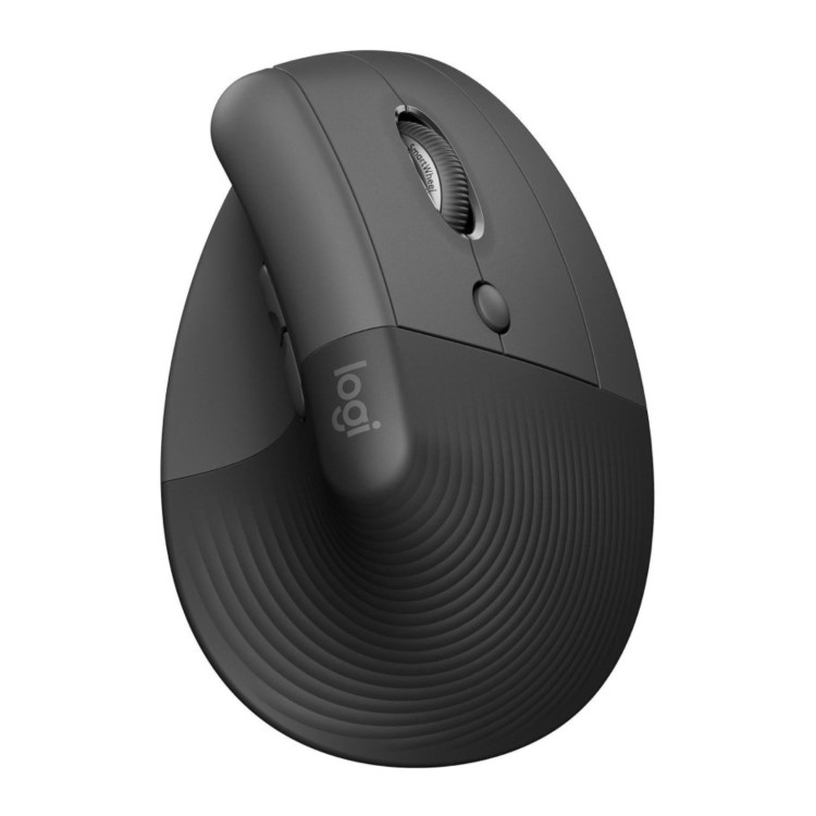 Logitech Lift Vertical Ergonomic Wireless Mouse Graphite