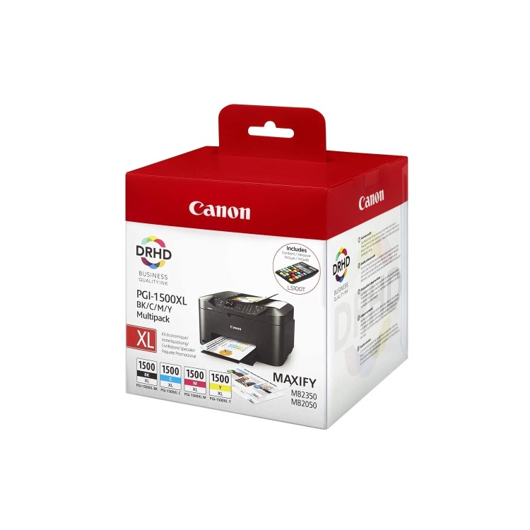 Canon PGI-1500XL C/M/Y/BK Mulitipack High Yield Ink Cartridge