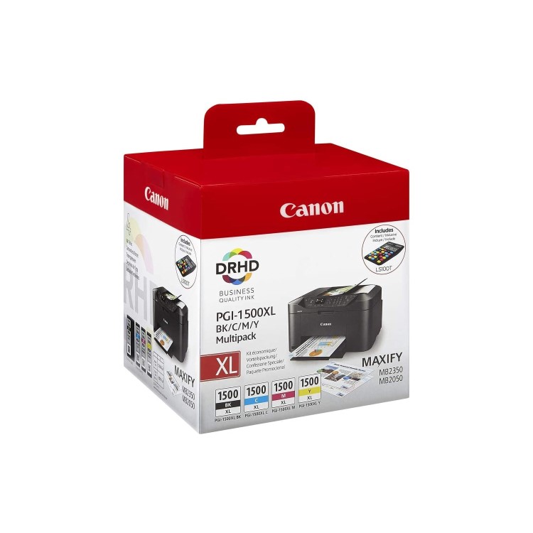 Canon PGI-1500XL C/M/Y/BK Mulitipack High Yield Ink Cartridge
