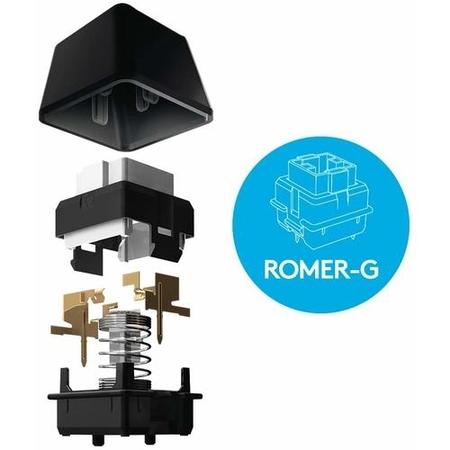 Logitech G413 SILVER - WHITE - Gaming Keyboard