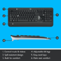 Logitech MK540 Advanced Wireless Keyboard and Mouse Combo Black