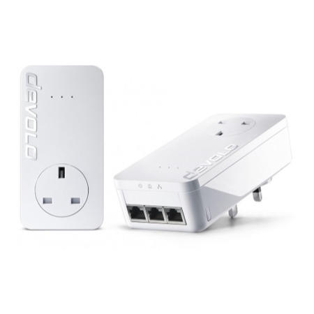 Devolo dLAN Powerline 650 Triple Plus Gigabit Ethernet Starter Kit - 2x plugs