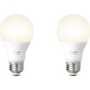 GRADE A1 - Philips Hue White Smart LED Bulb E27 Fitting - 2 Pack - works with Alexa & Google Assistant