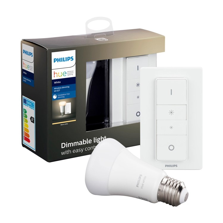Philips Hue Warm White E27 Wireless Dimming Kit