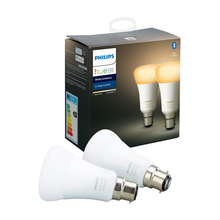 Philips Hue White Ambiance B22 Twin Pack