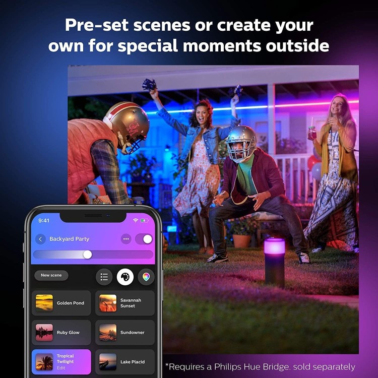 Philips Hue Outdoor Lightstrip Bluetooth 2M - works with iOS & Android