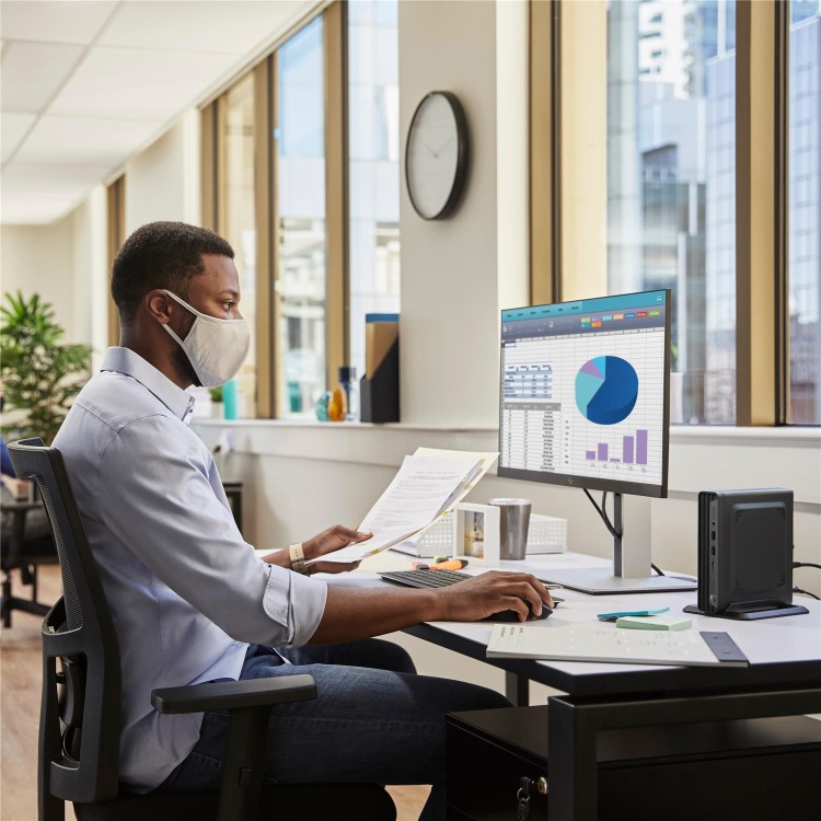 HP Pro Mini 400 G9 Core i7-14700T 16GB RAM 1TB SSD Windows 11 Pro Black