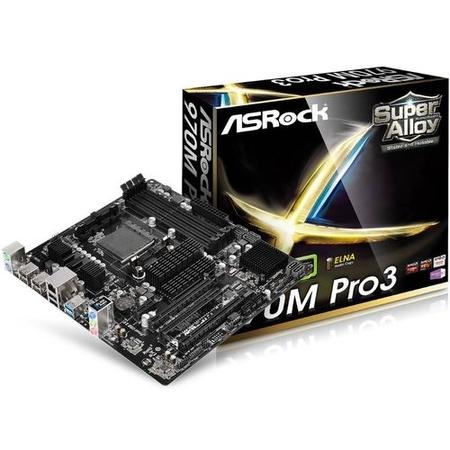 Asrock 970M PRO3 AMD 970 AM3+ Micro ATX DDR3 CrossFire RAID 140W CPU Support