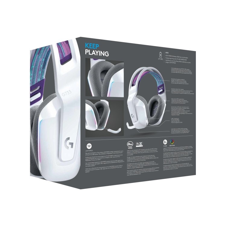 Logitech G733 LIGHTSPEED Wireless Gaming Headset - White