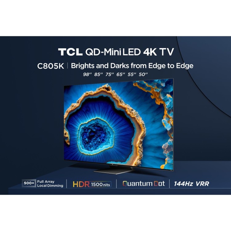 TCL C805K 65 inch Mini LED 4K Ultra HD QLED Google TV