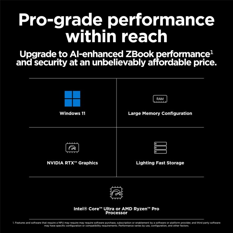 ZBook Power 16 inch G11 Mobile Workstation PC Wolf Pro Security Edition, 16", Windows 11 Pro, Intel Core™ Ultra 9, 32GB RAM, 1TB SSD, RTX™ 1000 Ada, WUXGA
