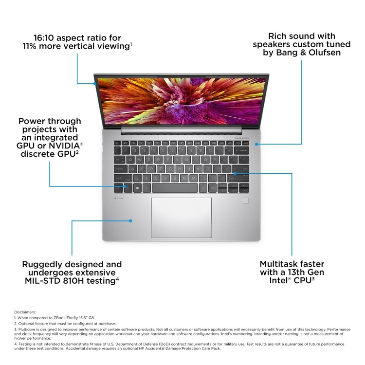 ZBook Firefly 14 inch G10 Mobile Workstation PC - Data Science, 14", Windows 11 Pro, Intel® Core™ i7, 32GB RAM, 1TB SSD, NVIDIA® RTX™ A500, WUXGA