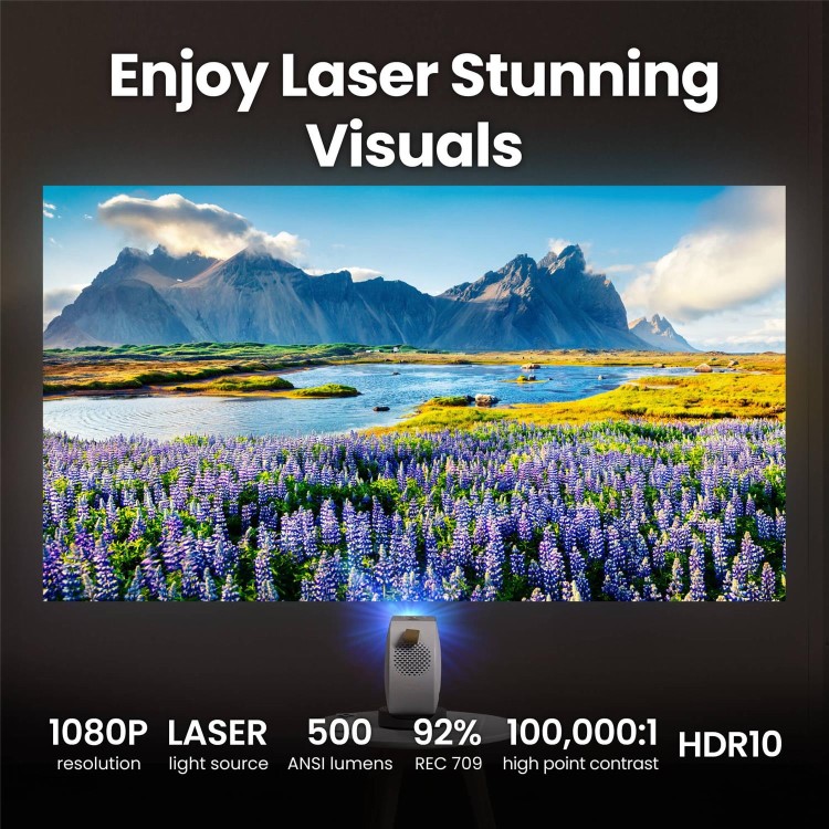 BenQ GV50 Full HD Laser Portable DLP Projector with Google TV
