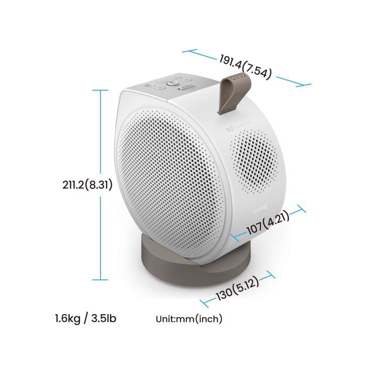BenQ GV32 Full HD Portable Ceiling DLP Projector with Google TV