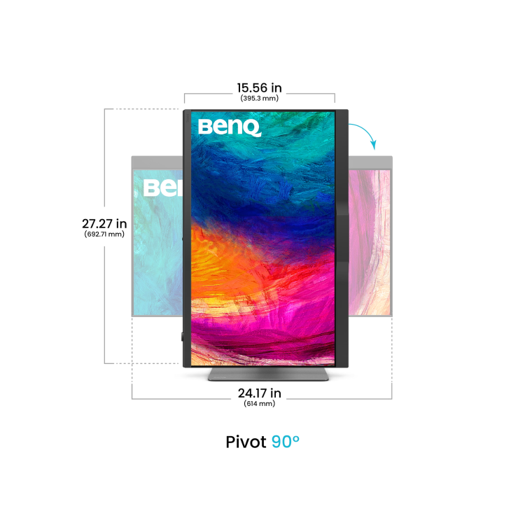 BenQ PD2770U 27" IPS 4K UHD Colour Management for Graphic Design & Video Editing Monitor