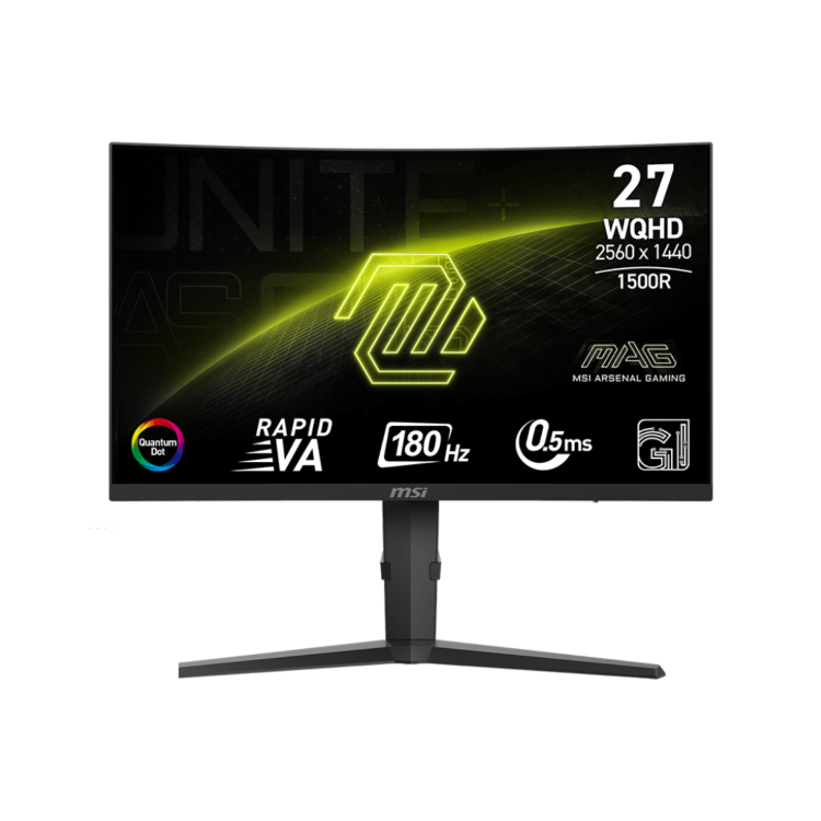 MSI MAG 275CQRF QD E2 27" VA WQHD 180Hz 0.5ms Curved Gaming Monitor