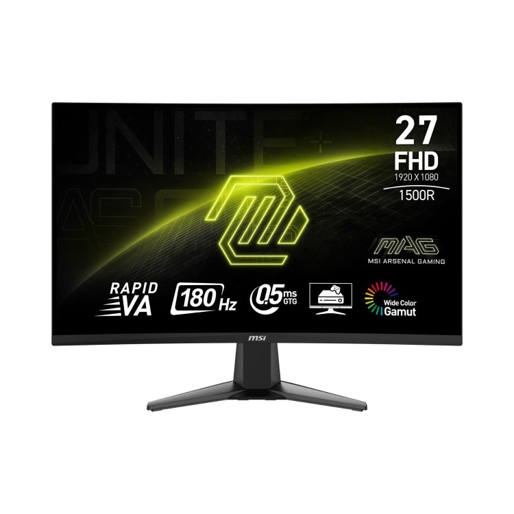 MSI MAG 27C6F 27" VA Full HD 180Hz 0.5ms Curved Gaming Monitor