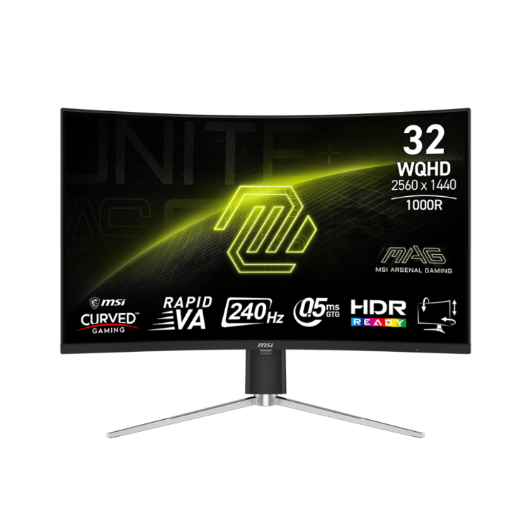 MSI MAG 325CQRXF E2 32" WQHD VA 240Hz 0.5ms Curved Gaming Monitor