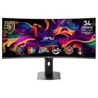MSI MPG 341CQR X36 34" OLED UltraWide QHD 360Hz 0.03ms Curved Gaming Monitor
