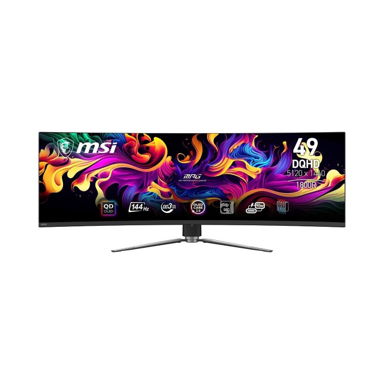 Refurbished MSI MPG 491CQP 49" QD-OLED DQHD 144Hz 0.03ms Curved Gaming Monitor