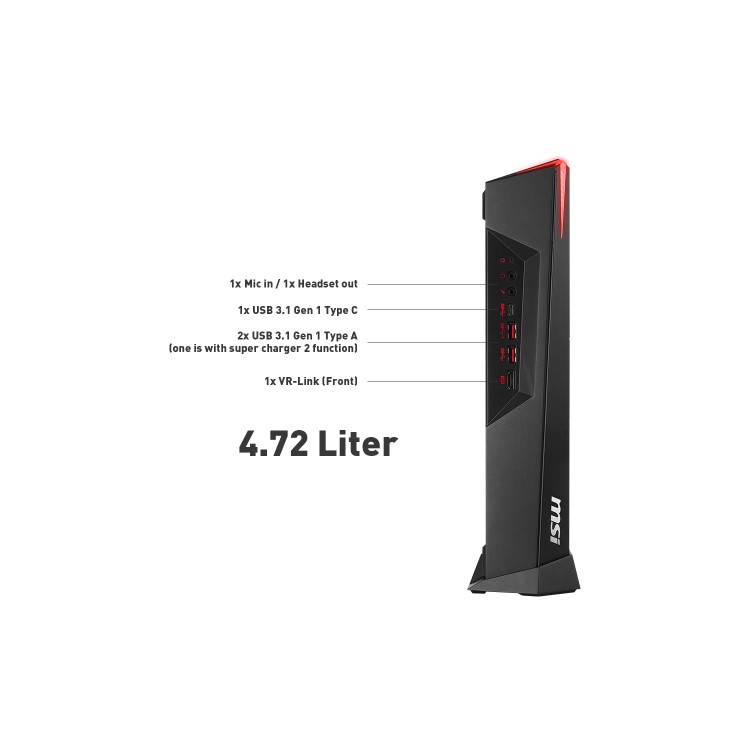 MSI Trident 3 Core i5-8400 8GB 1TB + 128GB SSD GeForce GTX 1050 Ti 4GB Windows 10 Gaming PC