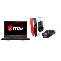 MSI GF65 Thin 10SDR-882UK Core i7-10750H 8GB 512GB SSD 15.6 Inch FHD 144Hz GeForce GTX 1660Ti 6GB Windows 10 Gaming Laptop + MSI Gaming Mouse M99