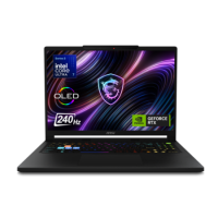 MSI Raider 16 Intel Core Ultra 7 16GB RAM 1TB SSD GeForce RTX 5070 Ti 240Hz 16 Inch Windows 11 Gaming Laptop