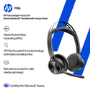 HP Poly Voyager Focus 2 On Ear Bluetooth Wireless Headset with Charging Stand