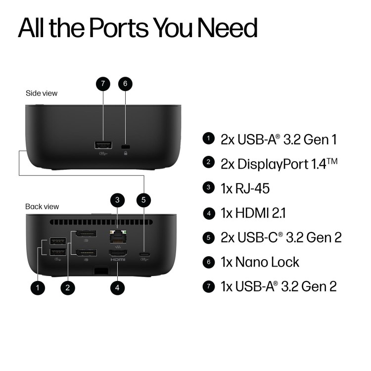 HP USB-C 100W G6 Docking Station
