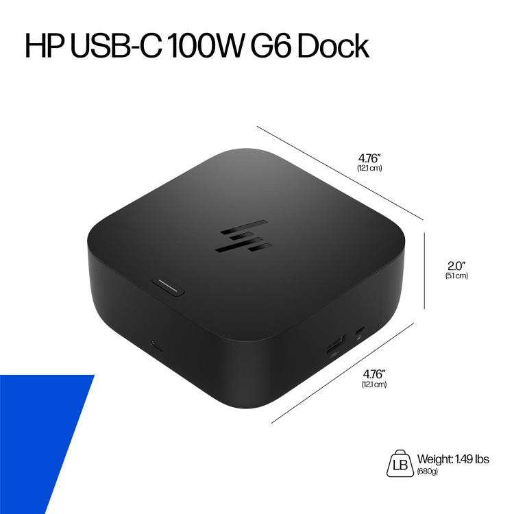 HP USB-C 100W G6 Docking Station