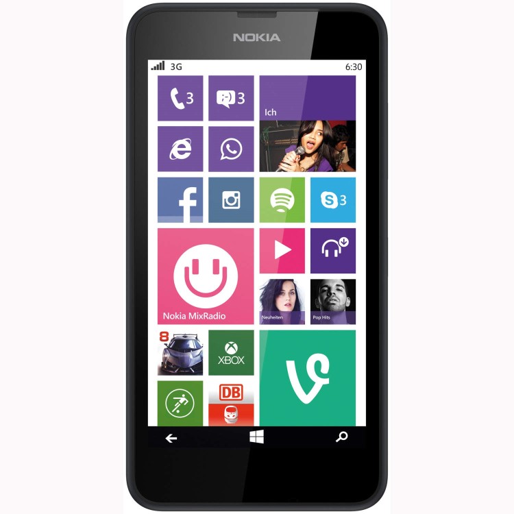 Nokia Lumia 635 Sim Free Windows 8.1 Black Mobile Phone