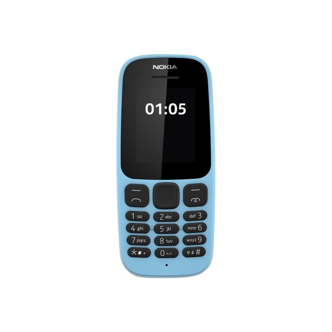 Nokia 105 Blue 1.8" 4MB 2G Unlocked & SIM Free