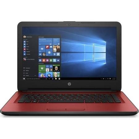 Refurbished HP 14-an062sa 14" AMD E2-7110 4GB 1TB Radeon R2 Graphics Windows 10 Laptop in Red