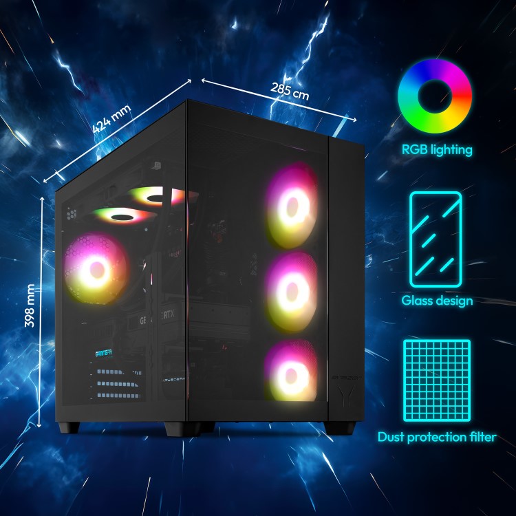 Refurbished Medion ERAZER Tank X15 AMD Ryzen 7-7800X3D 32GB RAM 2TB SSD RTX 5070 Windows 11 Gaming PC