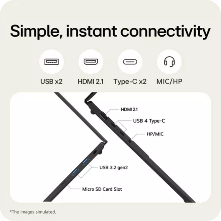Refurbished LG gram 17 Core Ultra 7 16GB RAM 1TB SSD Windows 11 Laptop