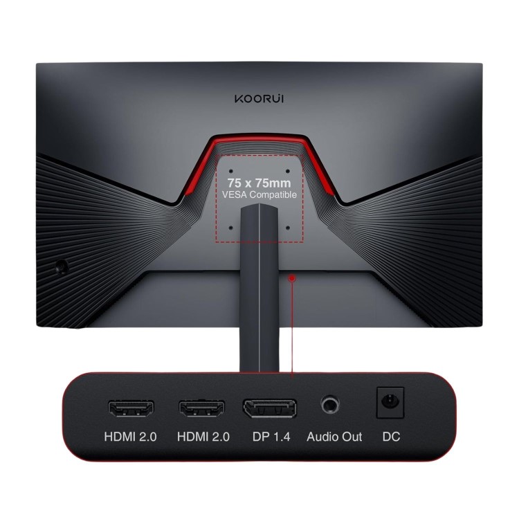 Refurbished KOORUI 27E6CA 27" IPS QHD 170Hz 1ms Gaming Monitor
