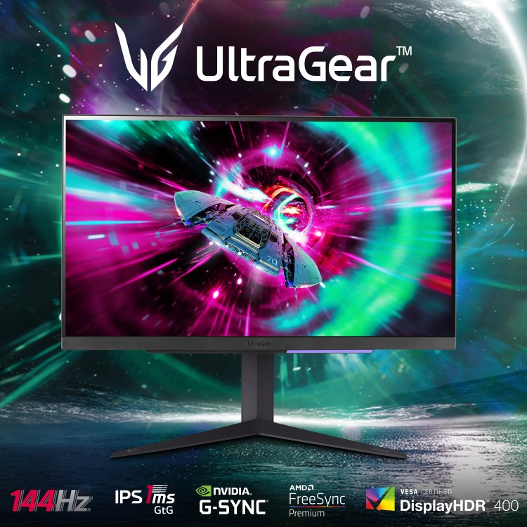 Refurbished LG UltraGear 27GR93U 27" IPS 4K UHD 144Hz 1ms Adaptive Sync Gaming Monitor